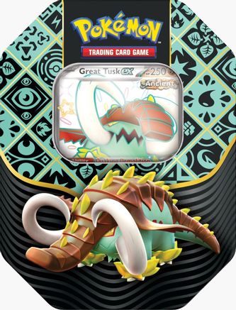 Pokemon: Paldean Fates International Tin [Great Tusk ex]