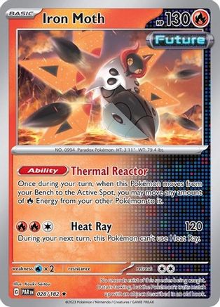 Iron Moth (Non-Holo) 028/182 - Deck Exclusives
