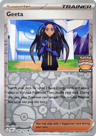 Geeta (Regional Championships) 188/197 - League & Championship Cards Reverse Holofoil