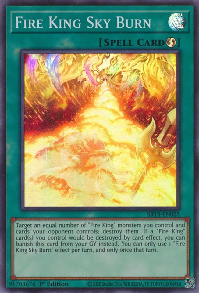 Fire King Sky Burn [SR14-EN025] Super Rare - Josh's Cards