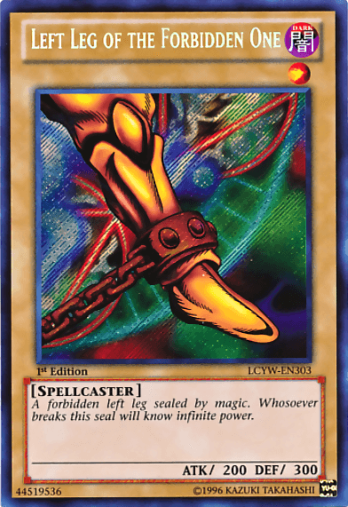 Left Leg of the Forbidden One [LCYW-EN303] Secret Rare - Josh's Cards