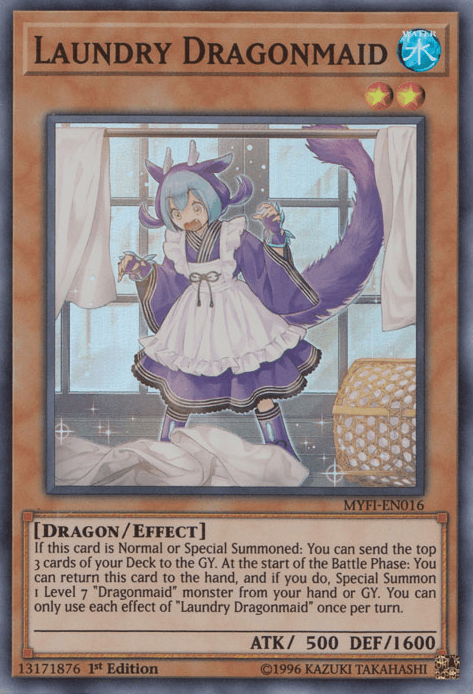 Laundry Dragonmaid [MYFI-EN016] Super Rare - Josh's Cards