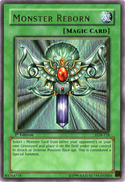 Monster Reborn [LOB-118] Ultra Rare - Josh's Cards