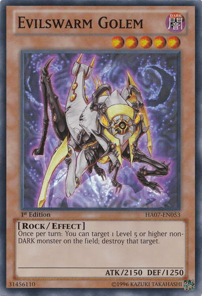 Evilswarm Golem [HA07-EN053] Super Rare - Josh's Cards