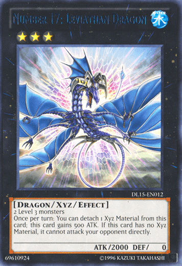 Number 17: Leviathan Dragon (Blue) [DL15-EN012] Rare - Josh's Cards