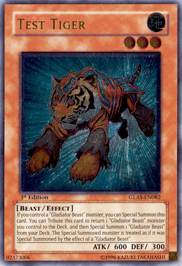 Test Tiger [GLAS-EN082] Ultimate Rare - Josh's Cards