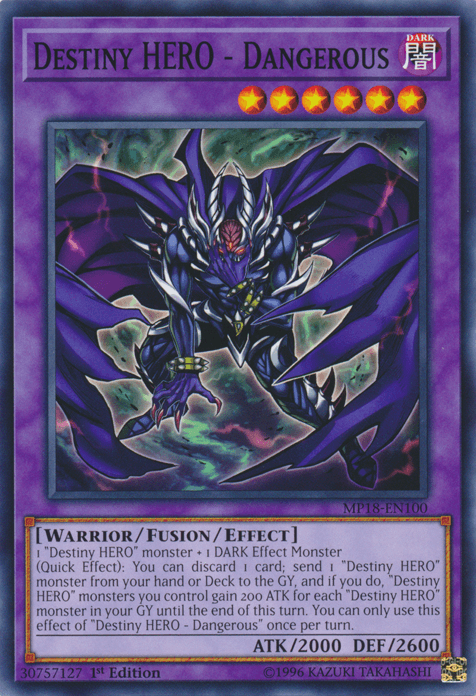 Destiny Hero - Dangerous [MP18-EN100] Common - Josh's Cards