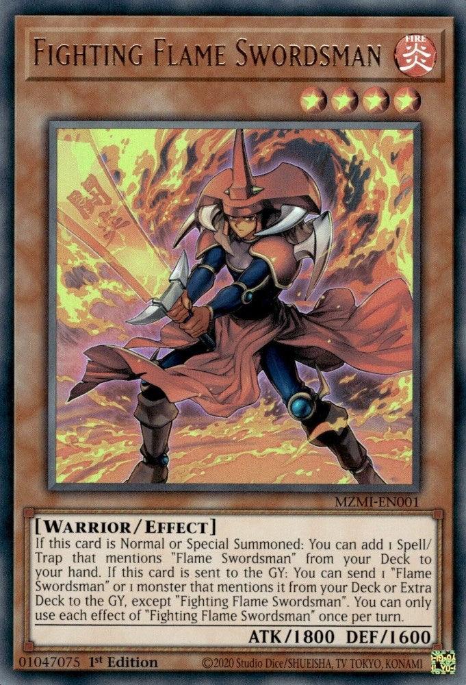 Fighting Flame Swordsman [MZMI-EN001] Ultra Rare - Josh's Cards