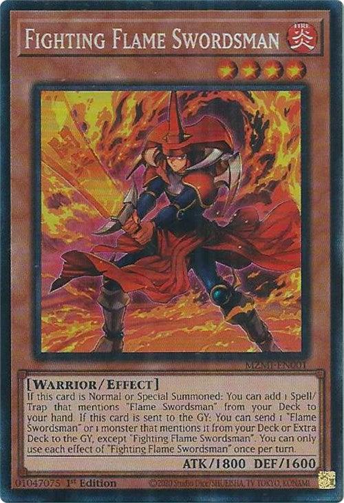 Fighting Flame Swordsman (CR) [MZMI-EN001] Collector's Rare - Josh's Cards
