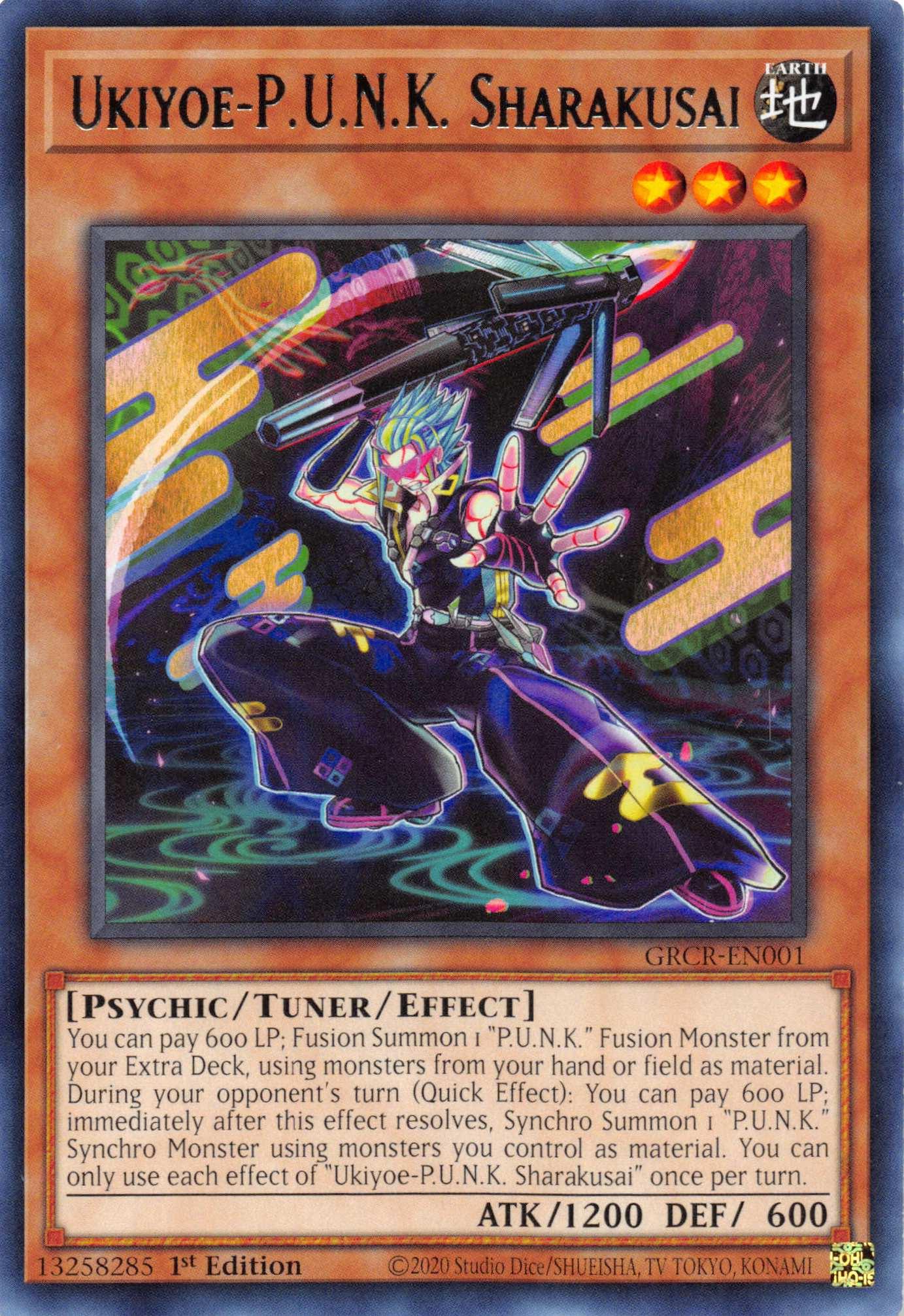 Ukiyoe-P.U.N.K. Sharakusai [GRCR-EN001] Rare - Josh's Cards