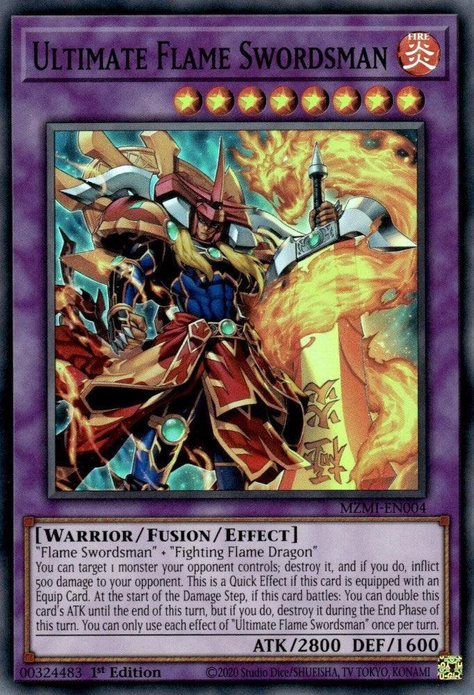Ultimate Flame Swordsman [MZMI-EN004] Super Rare - Josh's Cards