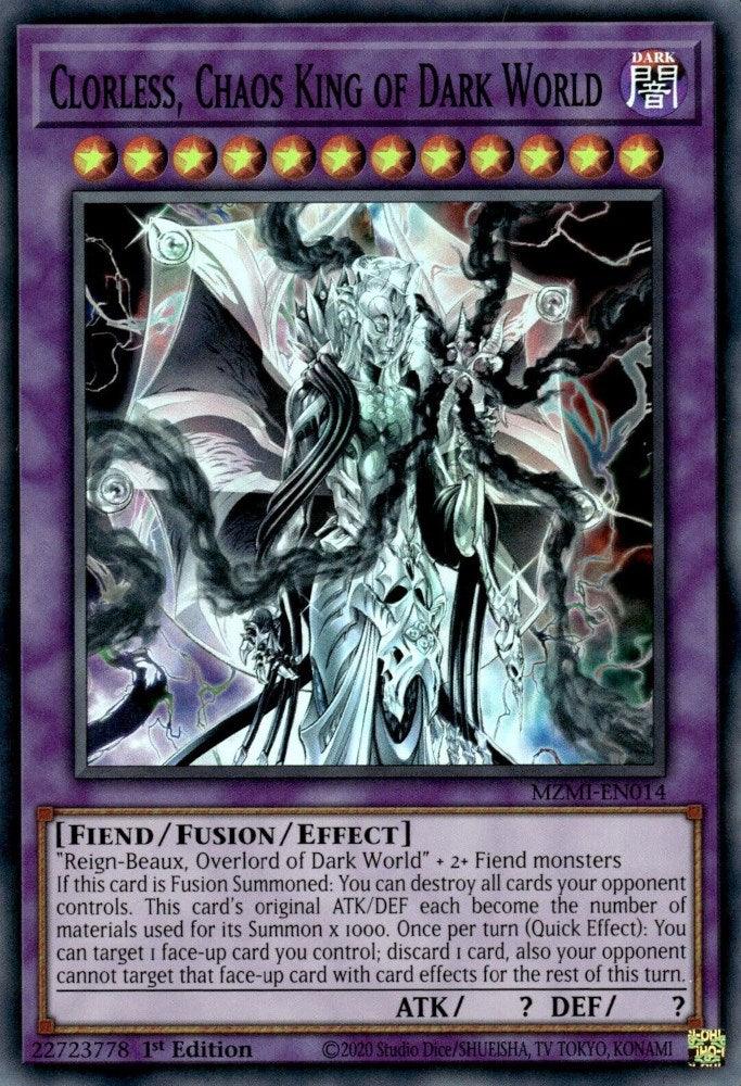 Clorless, Chaos King of Dark World [MZMI-EN014] Super Rare - Josh's Cards