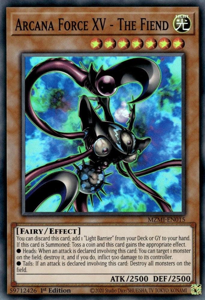 Arcana Force XV - The Fiend [MZMI-EN015] Super Rare - Josh's Cards