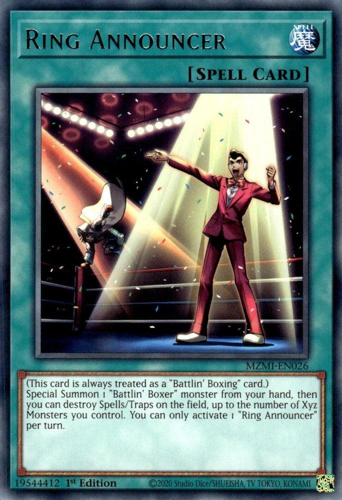 Ring Announcer [MZMI-EN026] Rare - Josh's Cards