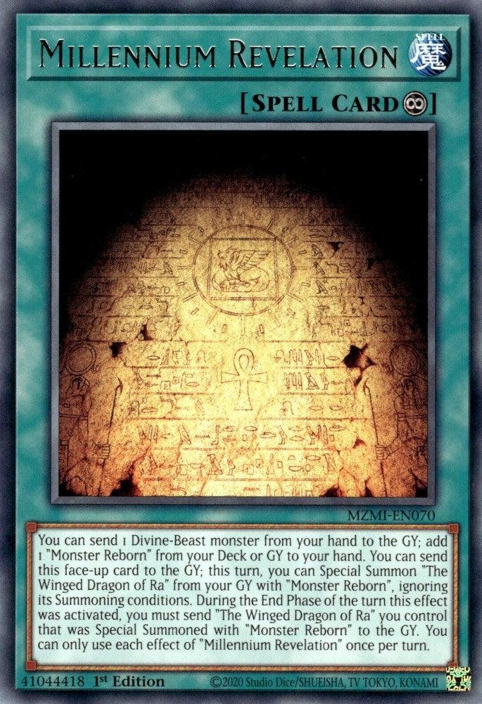 Millennium Revelation [MZMI-EN070] Rare - Josh's Cards