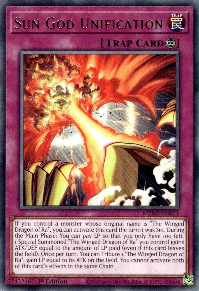 Sun God Unification [MZMI-EN071] Rare - Josh's Cards