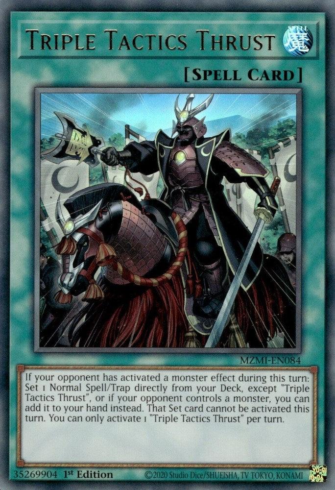Triple Tactics Thrust [MZMI-EN084] Ultra Rare - Josh's Cards
