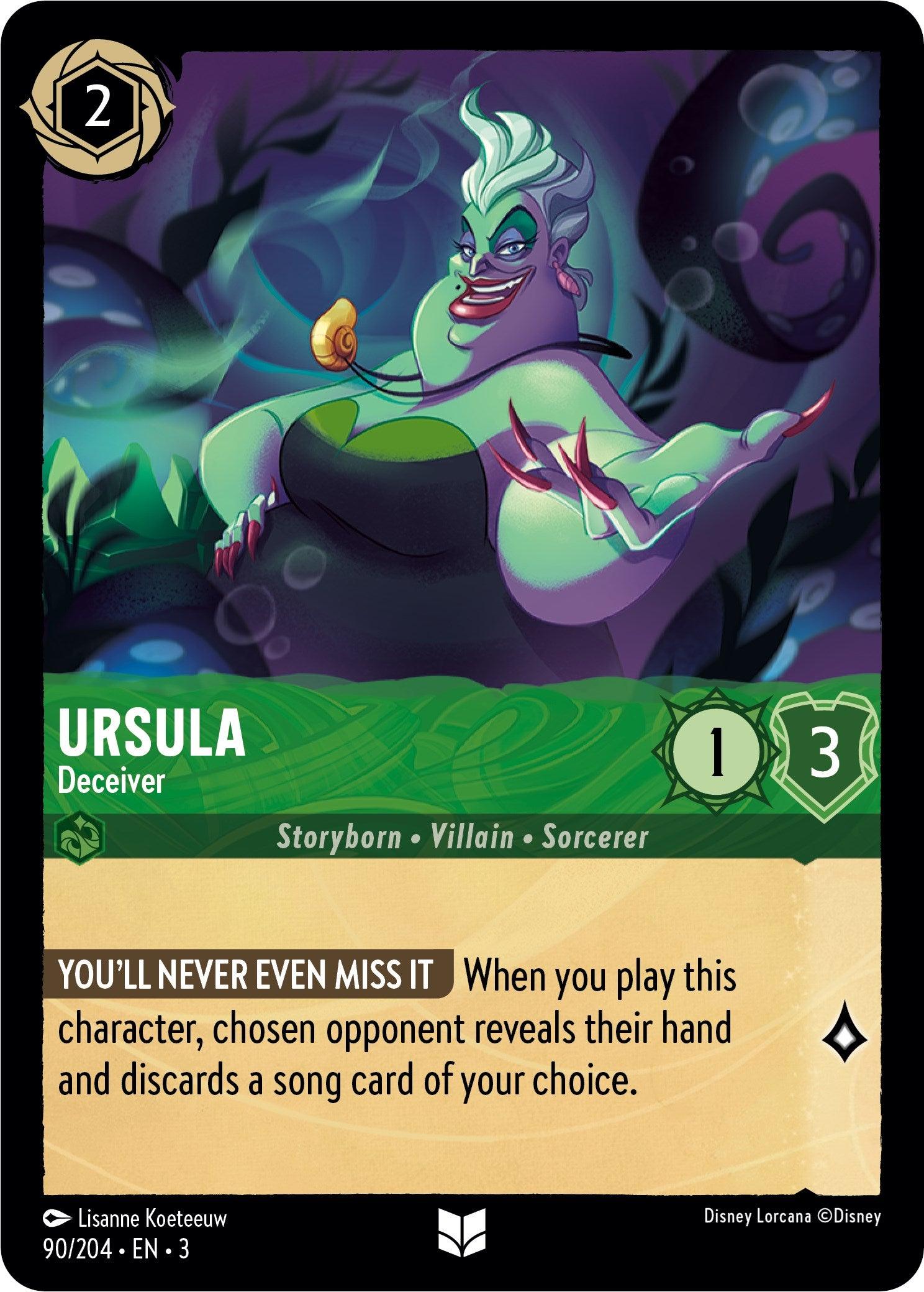 Ursula - Deceiver (90/204) [Into the Inklands] - Josh's Cards