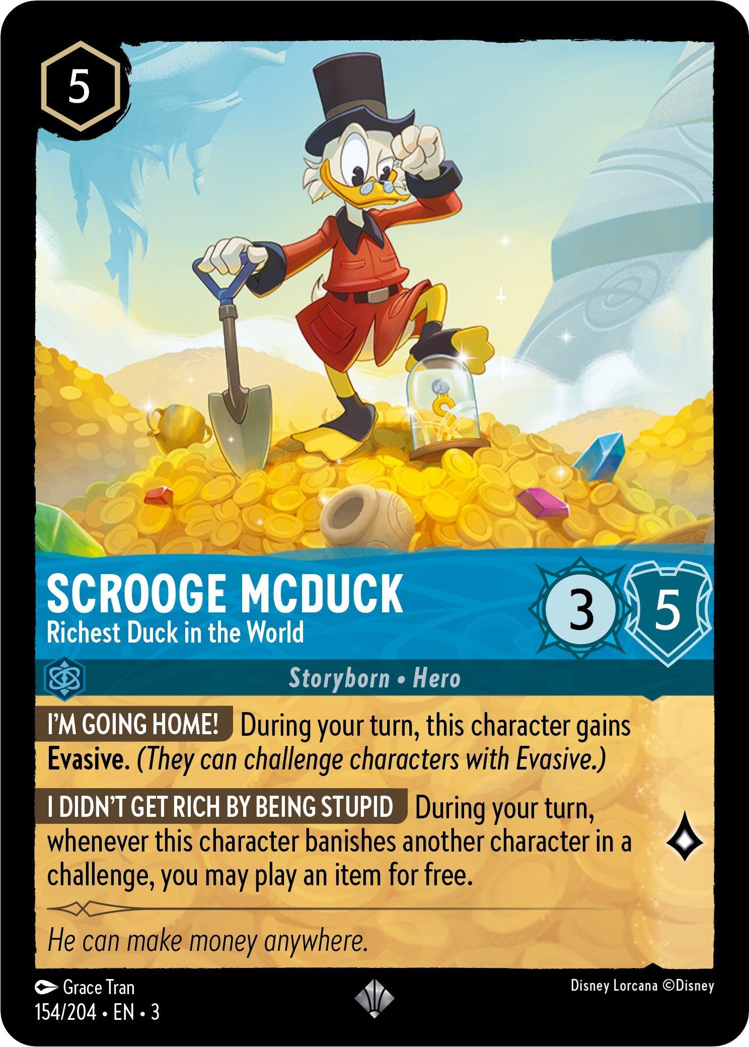 Scrooge McDuck - Richest Duck in the World (154/204) [Into the Inklands] - Josh's Cards