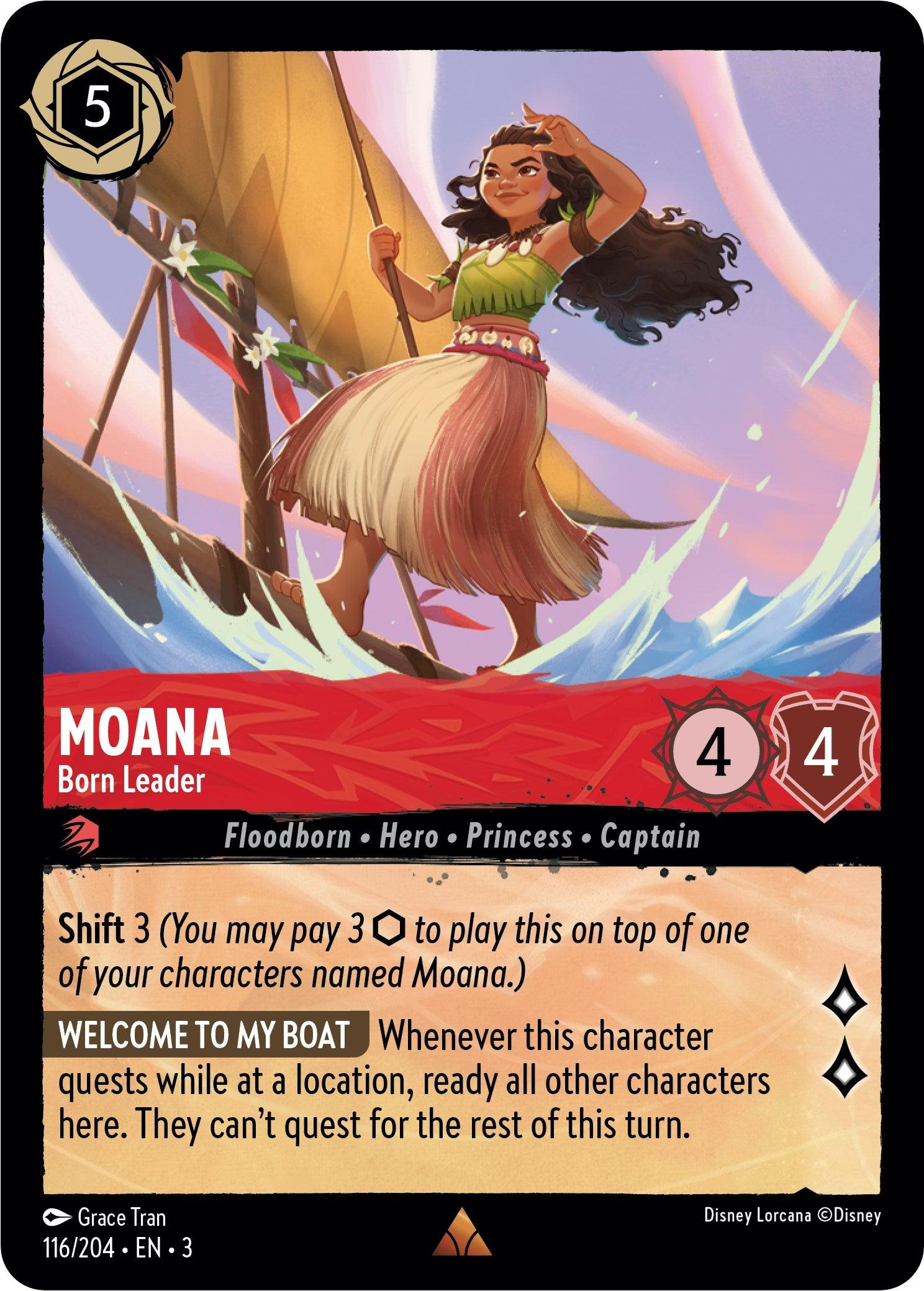 Moana - Born Leader (116/204) [Into the Inklands] - Josh's Cards