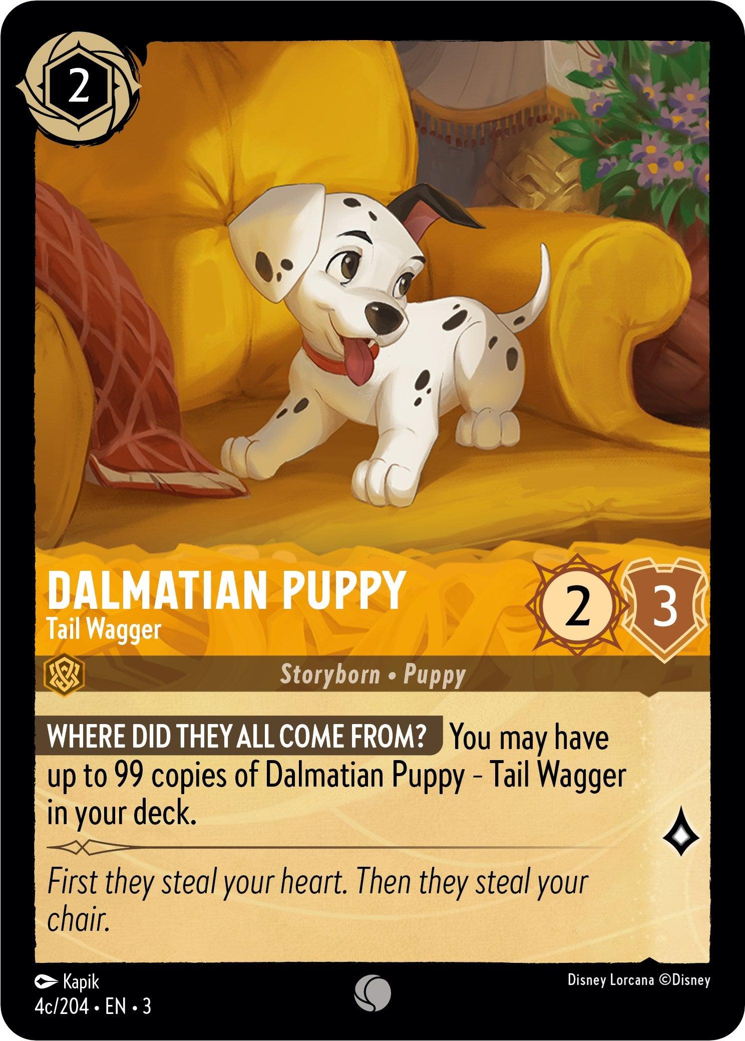 Dalmatian Puppy - Tail Wagger (4c) (4c/204) [Into the Inklands] - Josh's Cards