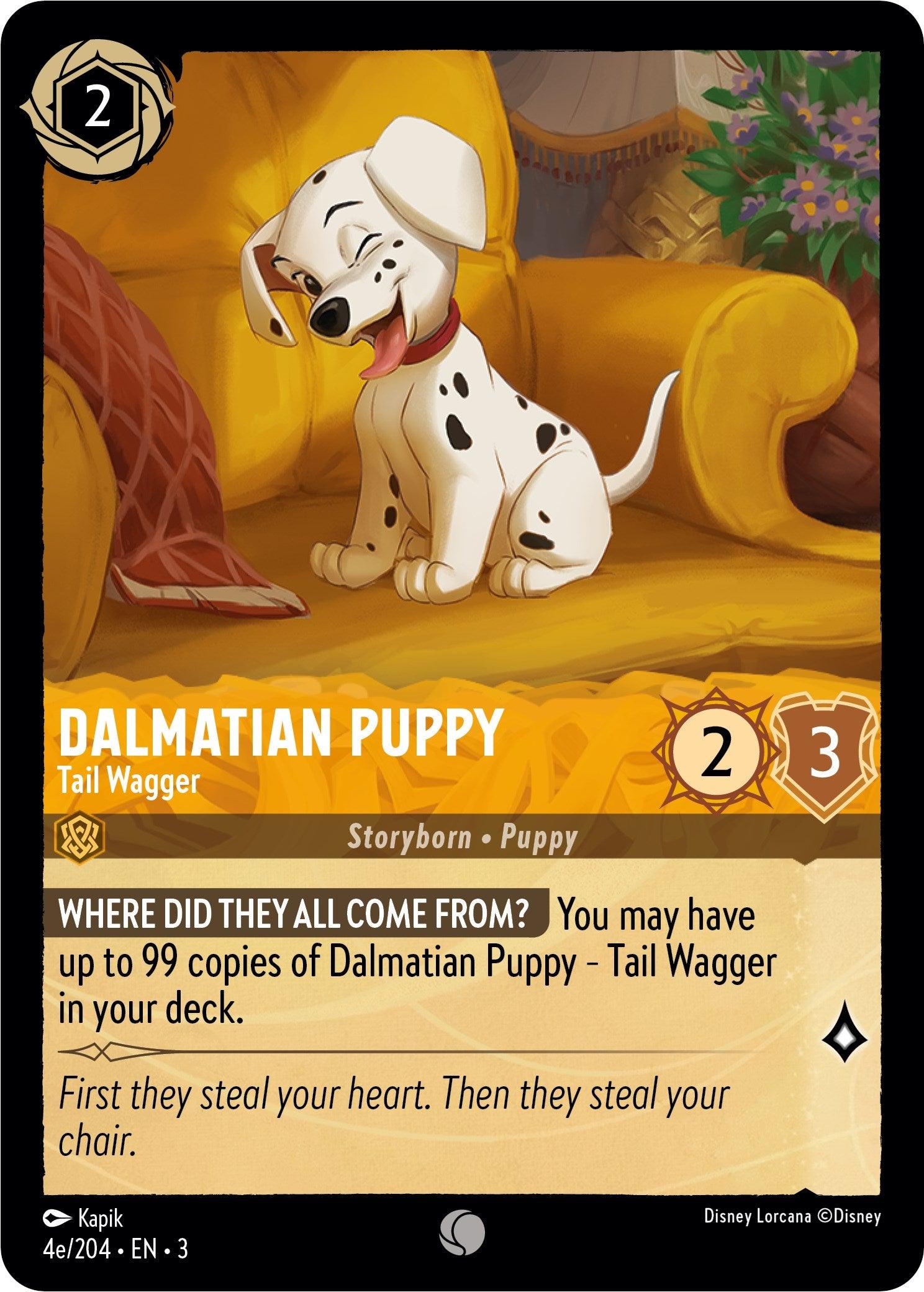 Dalmatian Puppy - Tail Wagger (4e) (4e/204) [Into the Inklands] - Josh's Cards