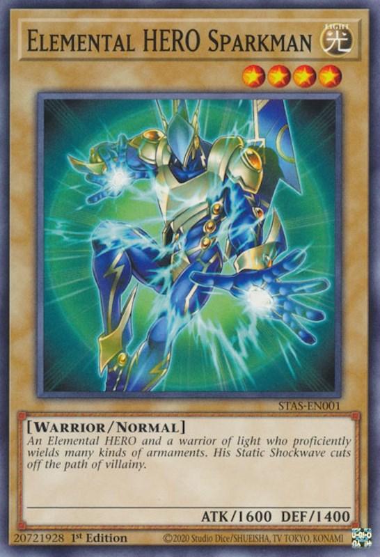 Elemental HERO Sparkman [STAS-EN001] Common - Josh's Cards