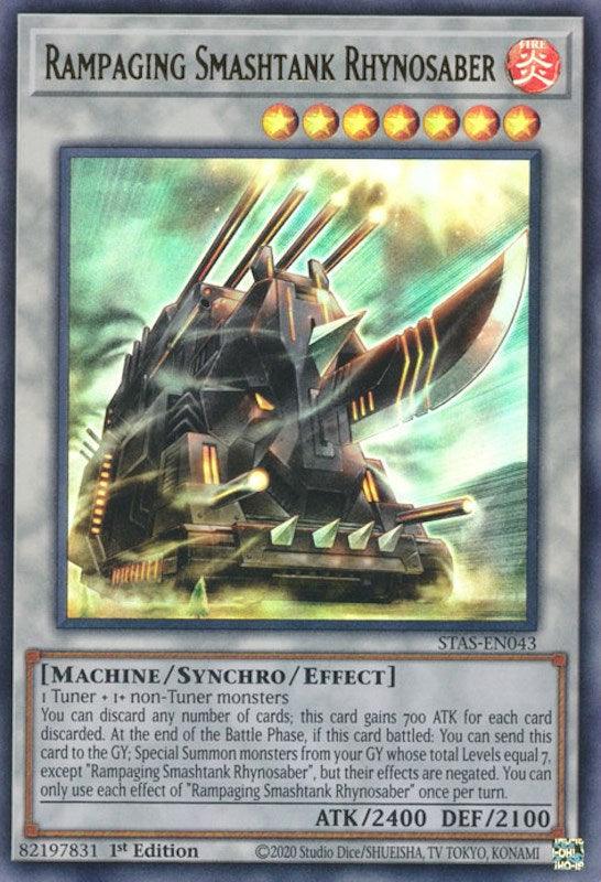 Rampaging Smashtank Rhynosaber [STAS-EN043] Ultra Rare - Josh's Cards