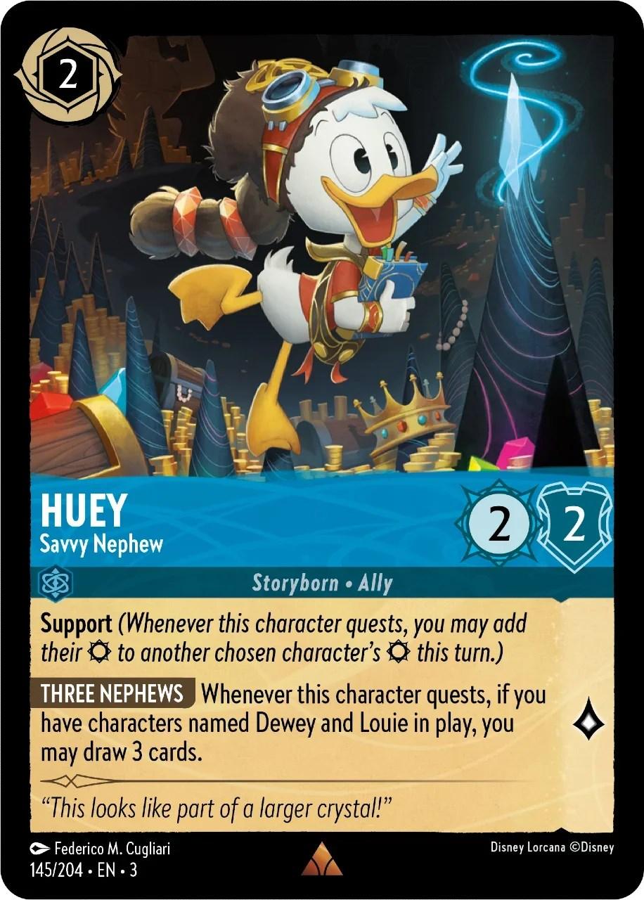 Huey - Savvy Nephew (145/204) [Into the Inklands] - Josh's Cards