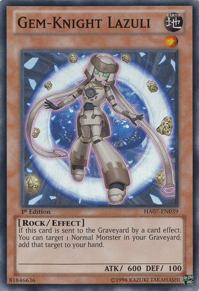Gem-Knight Lazuli [HA07-EN039] Super Rare - Josh's Cards
