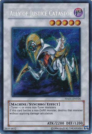 Ally of Justice Catastor [HA01-EN026] Secret Rare - Josh's Cards