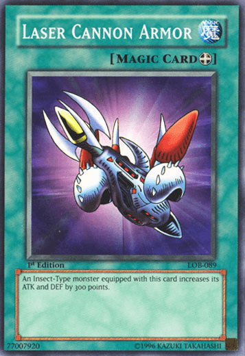 Laser Cannon Armor [LOB-089] Common - Josh's Cards