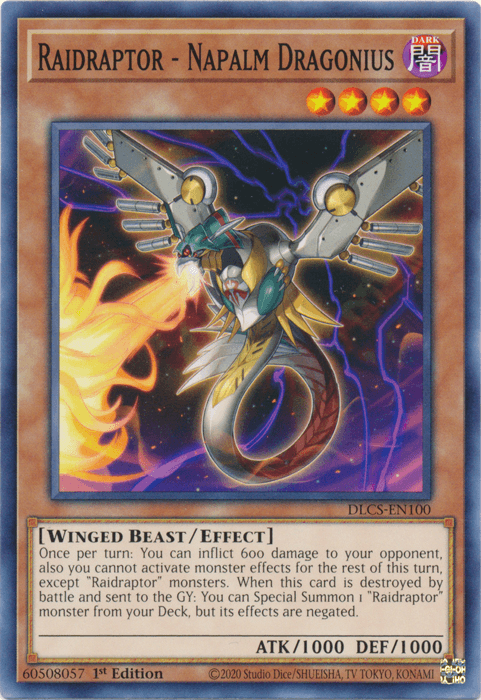 Raidraptor - Napalm Dragonius [DLCS-EN100] Common - Josh's Cards