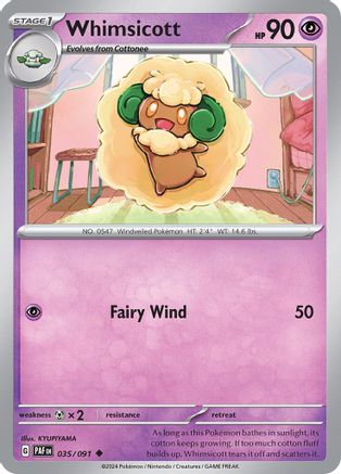 Whimsicott [35] (SV: Paldean Fates)