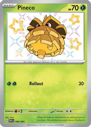 Pineco [99] (SV: Paldean Fates) Holofoil