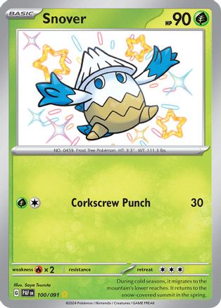 Snover 100/091 - SV Paldean Fates Holofoil