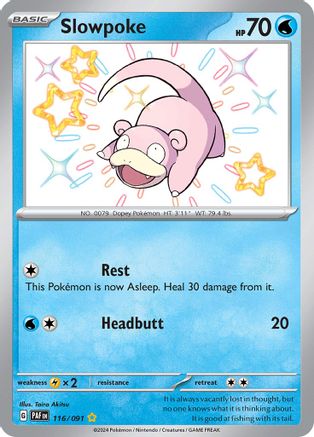 Slowpoke 116/091 - SV Paldean Fates Holofoil