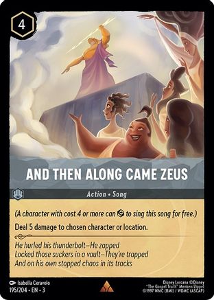 And Then Along Came Zeus (195/204) [Into the Inklands] Cold Foil