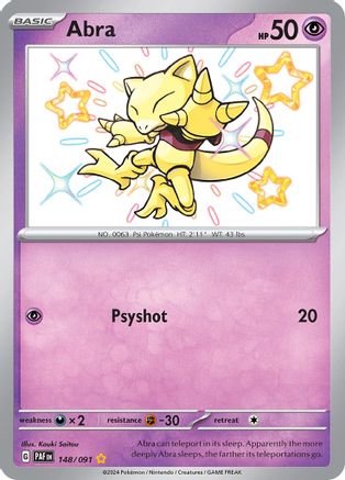 Abra 148/091 - SV Paldean Fates Holofoil