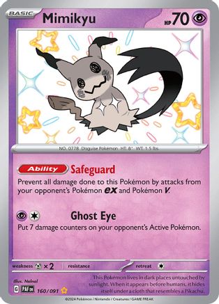 Mimikyu [160] (SV: Paldean Fates) Holofoil