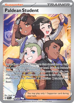 Paldean Student 231/091 - SV Paldean Fates Holofoil