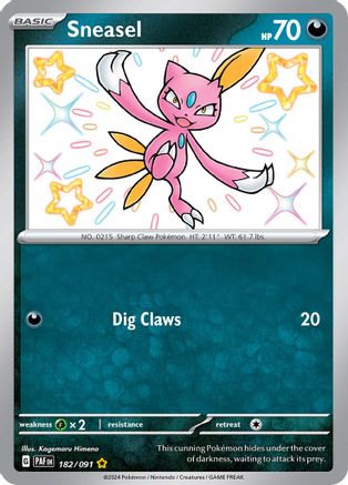 Sneasel 182/091 - SV Paldean Fates Holofoil