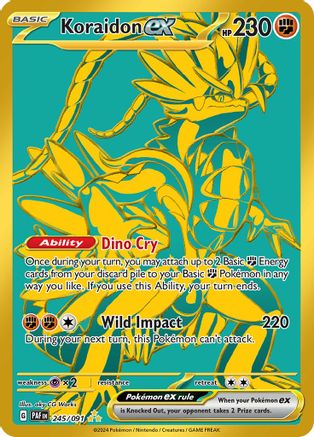 Koraidon ex 245/091 - SV Paldean Fates Holofoil
