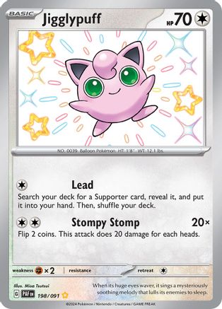 Jigglypuff [198] (SV: Paldean Fates) Holofoil