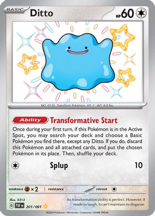 Ditto [201] (SV: Paldean Fates) Holofoil