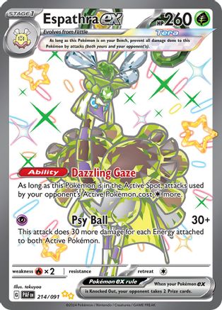 Espathra ex 214/091 [214] (SV: Paldean Fates) Holofoil