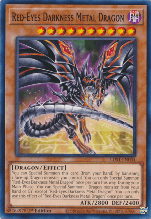 Red-Eyes Darkness Metal Dragon [LDS1-EN004] Common - Josh's Cards