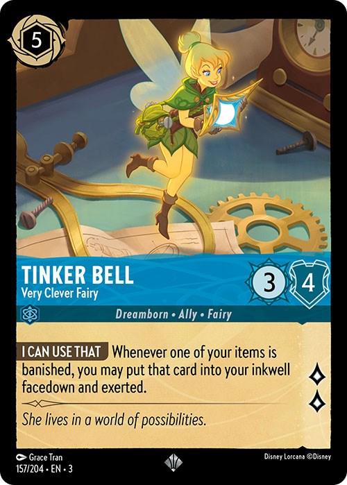 Tinker Bell - Very Clever Fairy (157/204) [Into the Inklands] - Josh's Cards