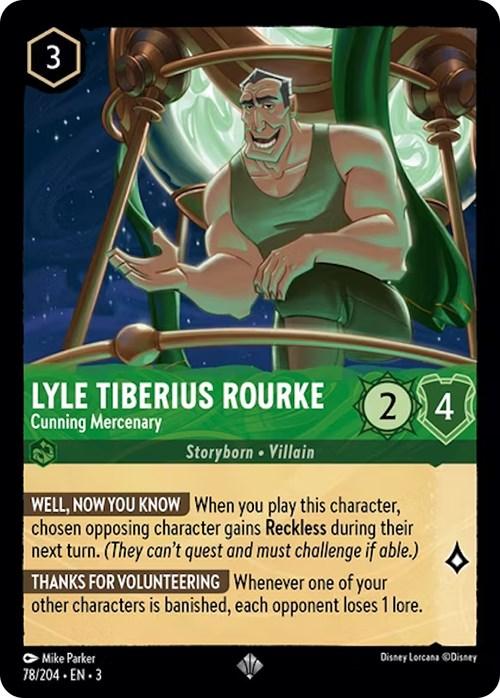 Lyle Tiberius Rourke - Cunning Mercenary (78/204) [Into the Inklands] - Josh's Cards