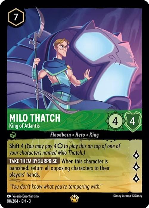 Milo Thatch - King of Atlantis (80/204) [Into the Inklands] - Josh's Cards